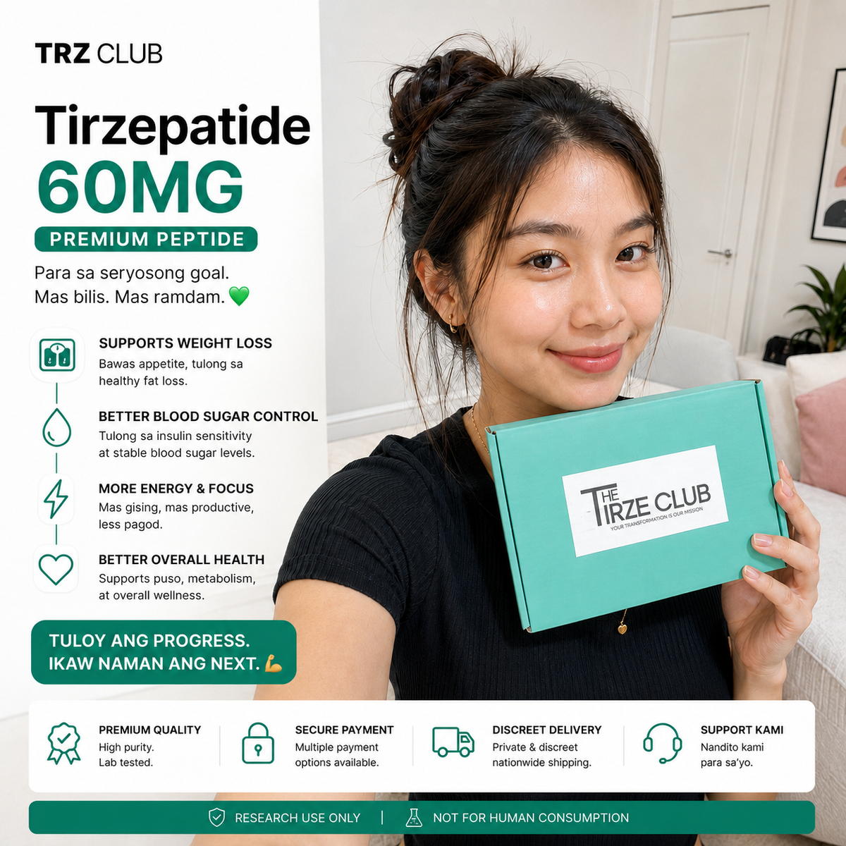 TRZ 60 | COA Included | 12+ Weeks Program