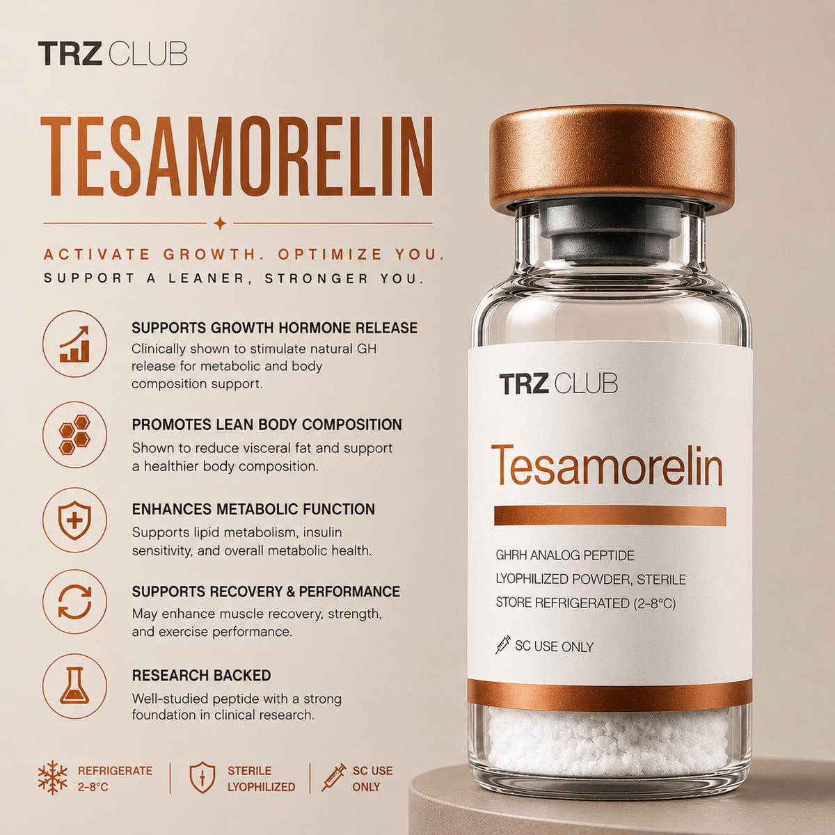 Tesamorelin (Metabolic & Body Composition Peptide)